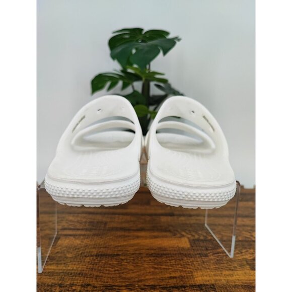 Crocs Women's White Classic Strap Slip On Sandal Size 6 US - Picture 3 of 10